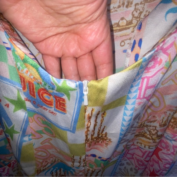 ASOS Design Juicy Print Dress With Cut Out Back Size 4 - Picture 6 of 8